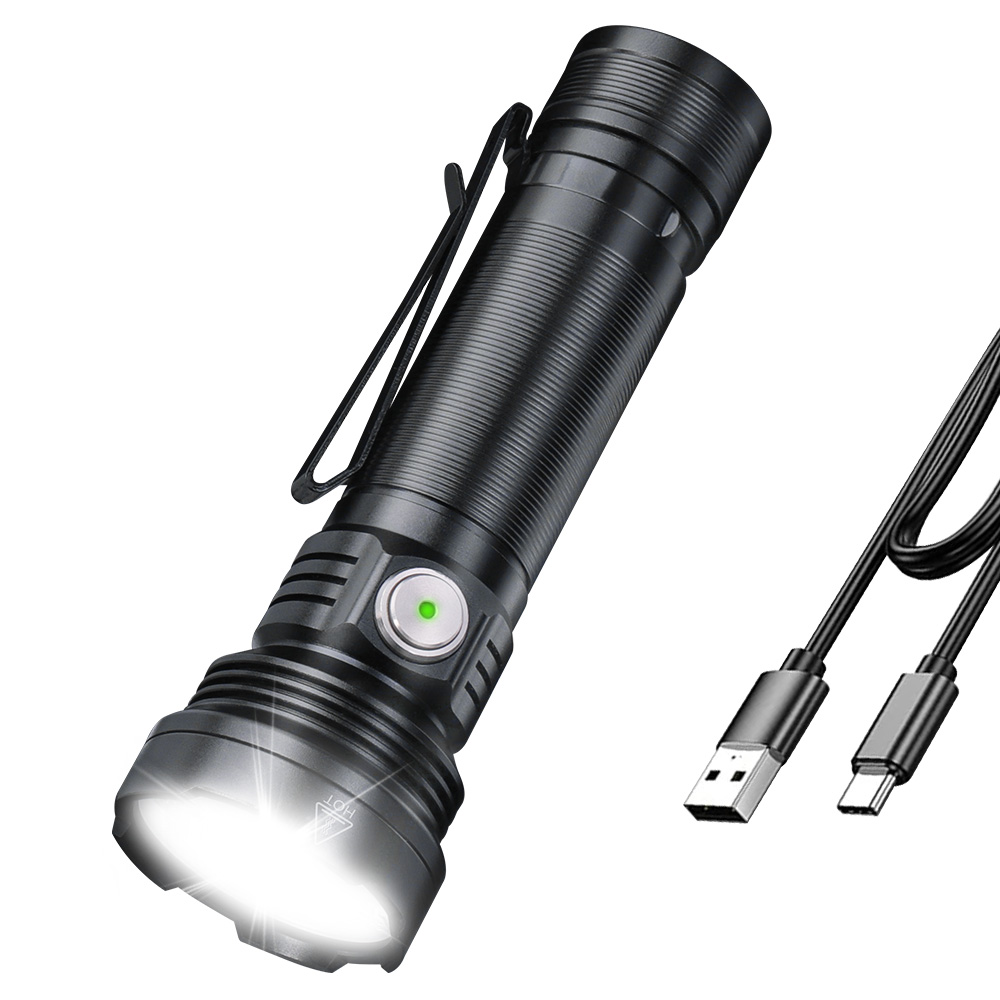 BORUIT ET28 Super Bright Led Torch Rechargeable Compact Flashlight IPX65 photo 1