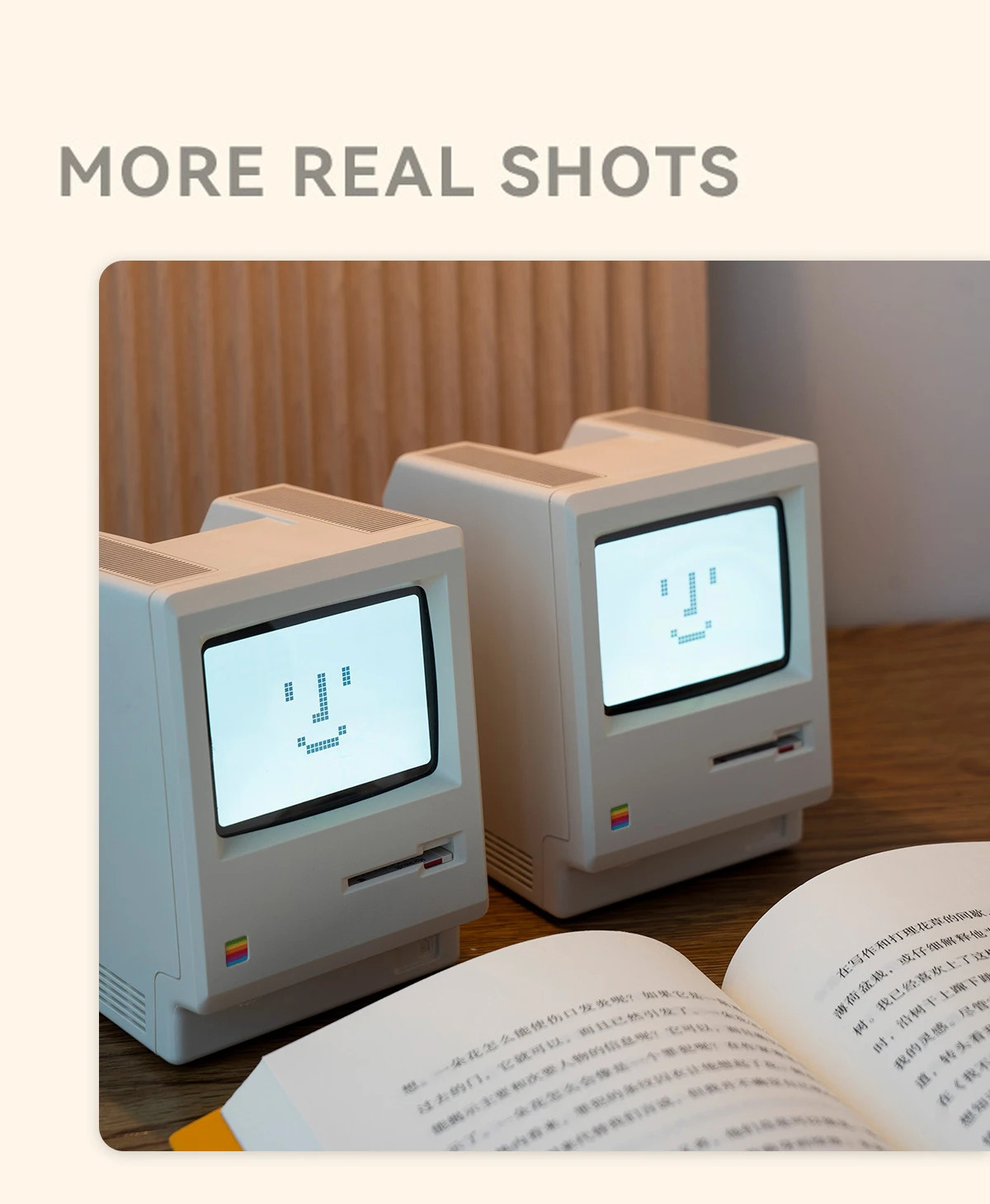 Retro Maclock Macintosh Alarm Clock A Classic Desktop Ornament Digital Clock photo 3
