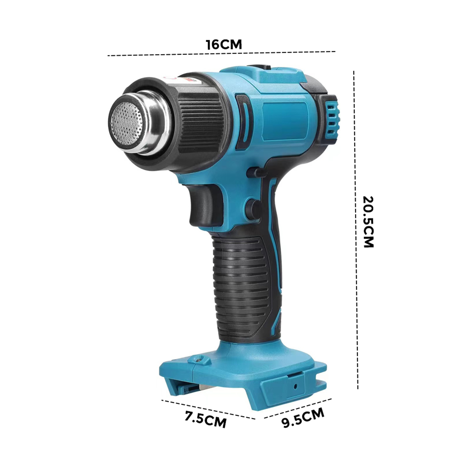 Cordless Heat Gun Hot Air Gun Temperature 288-532 Nozzle For 18V Battery photo 5