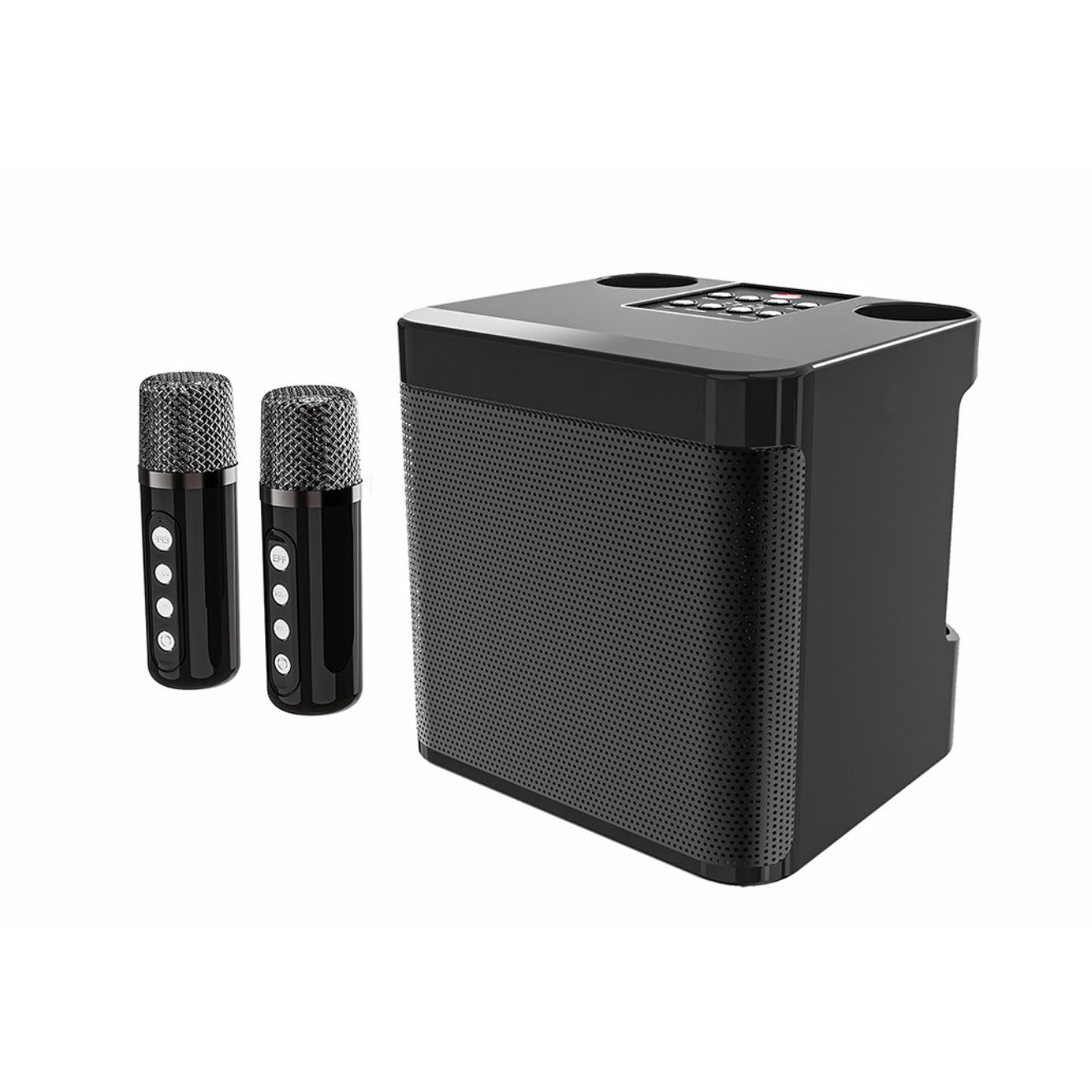 Karaoke Machine Portable Bluetooth Karaoke Speaker With 2 Wireless Microphones photo 2