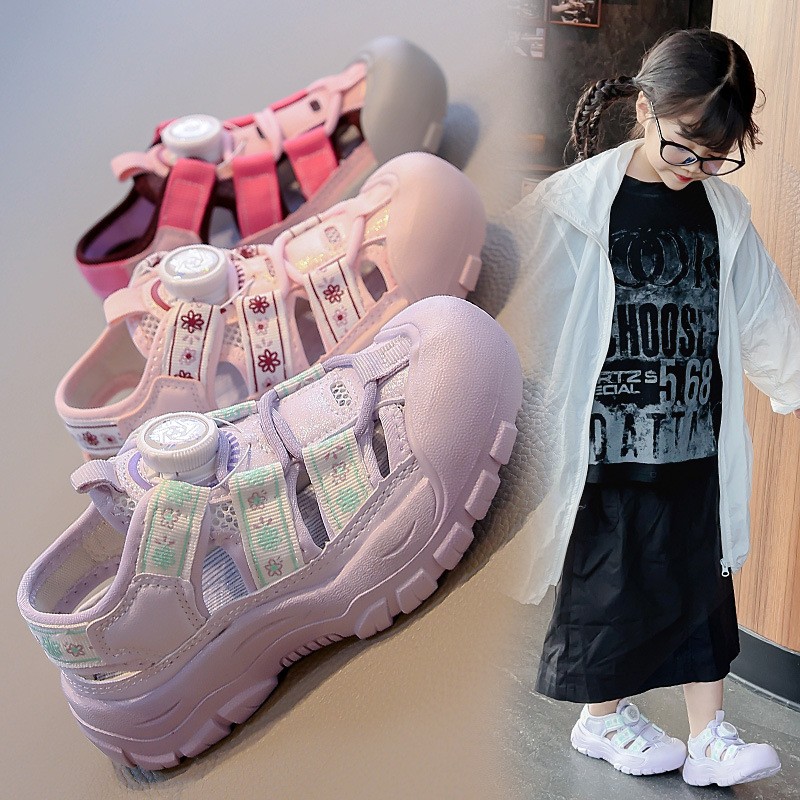 2026 Summer New Korean Style Kids Sports Sandals, Soft Sole Casual Beach Shoes For Boys And Girls photo 5