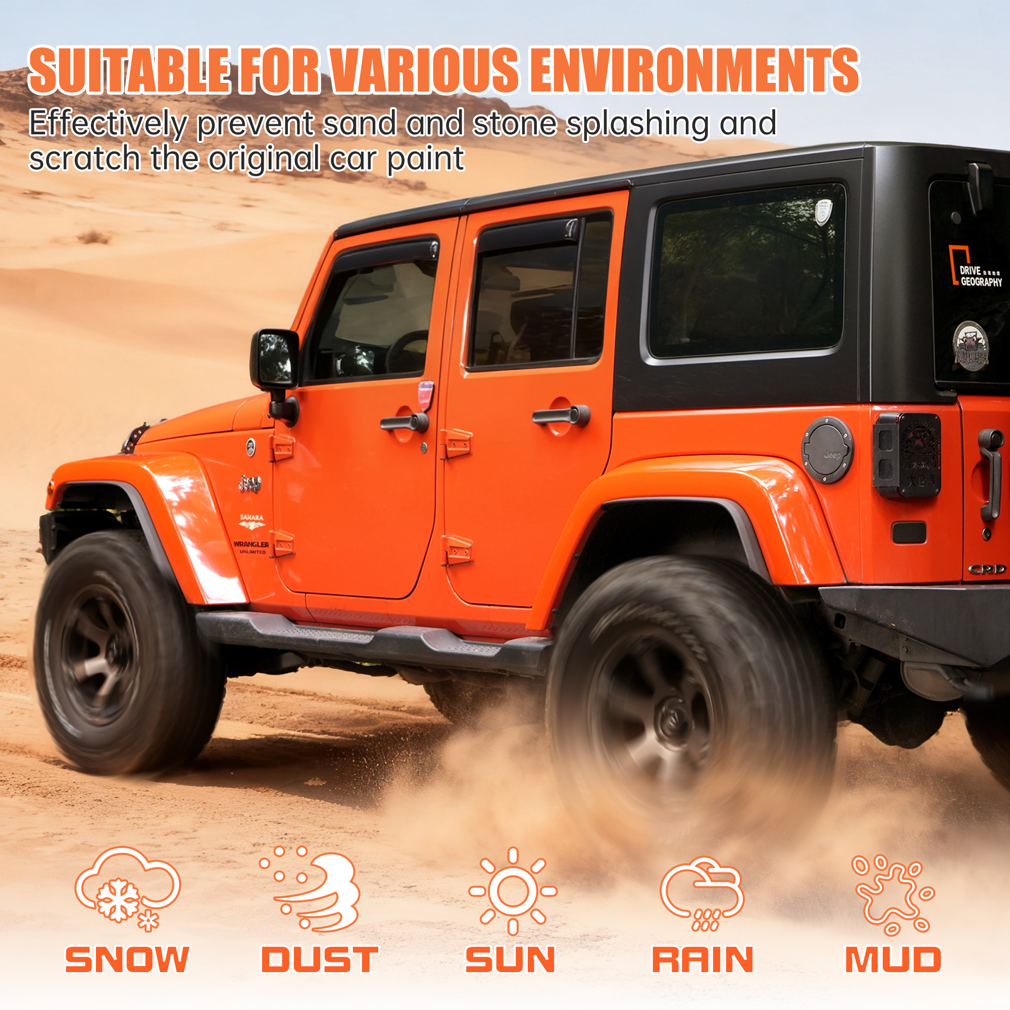 Fender Flares Compatible With 2007-2018 Wrangler photo 7