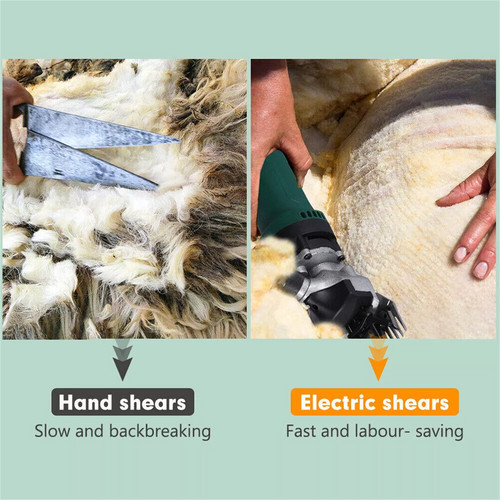 690W Electric Sheep Shears 2400R&Min 6 Speed Grooming Kit With 8 Grids Heat AU photo 3