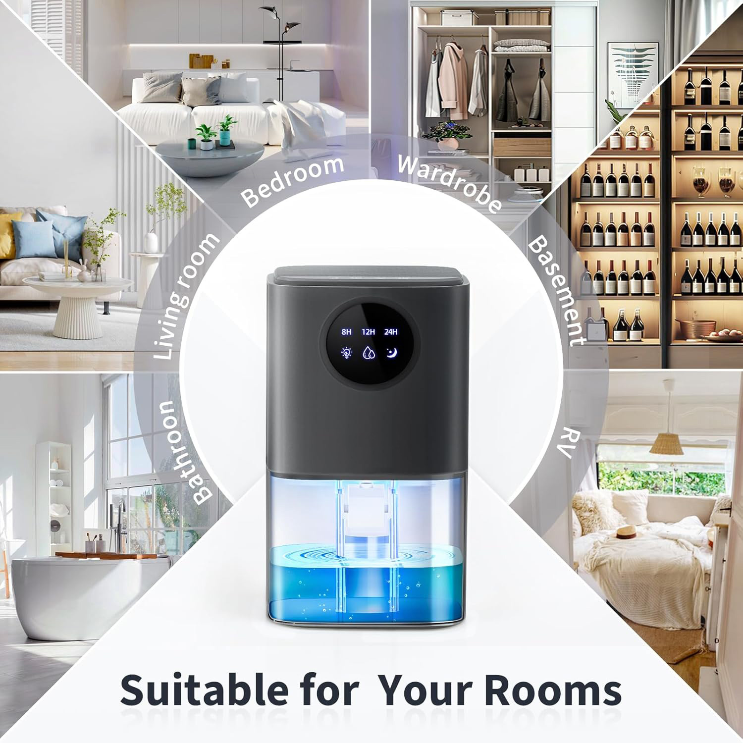 Dehumidifiers For Home 1.7L - Ultra Quiet Dehumidifier photo 3