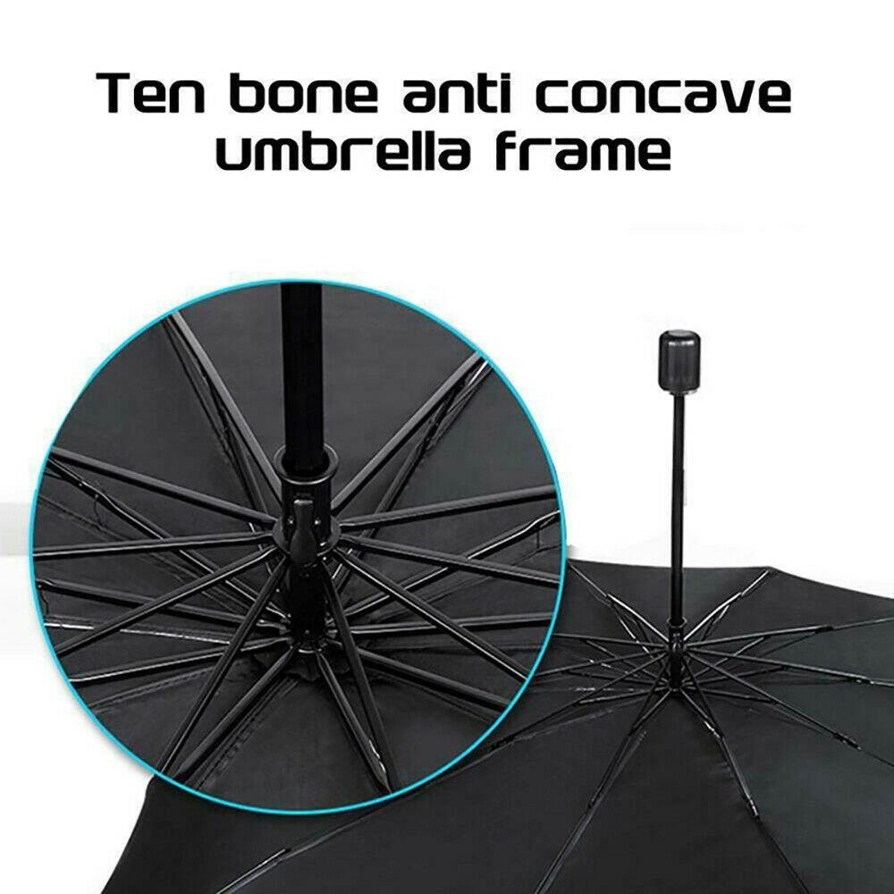 Car Windshield Sunshade Umbrella Front Window Visor Sun Shade Cover Black-Large photo 5