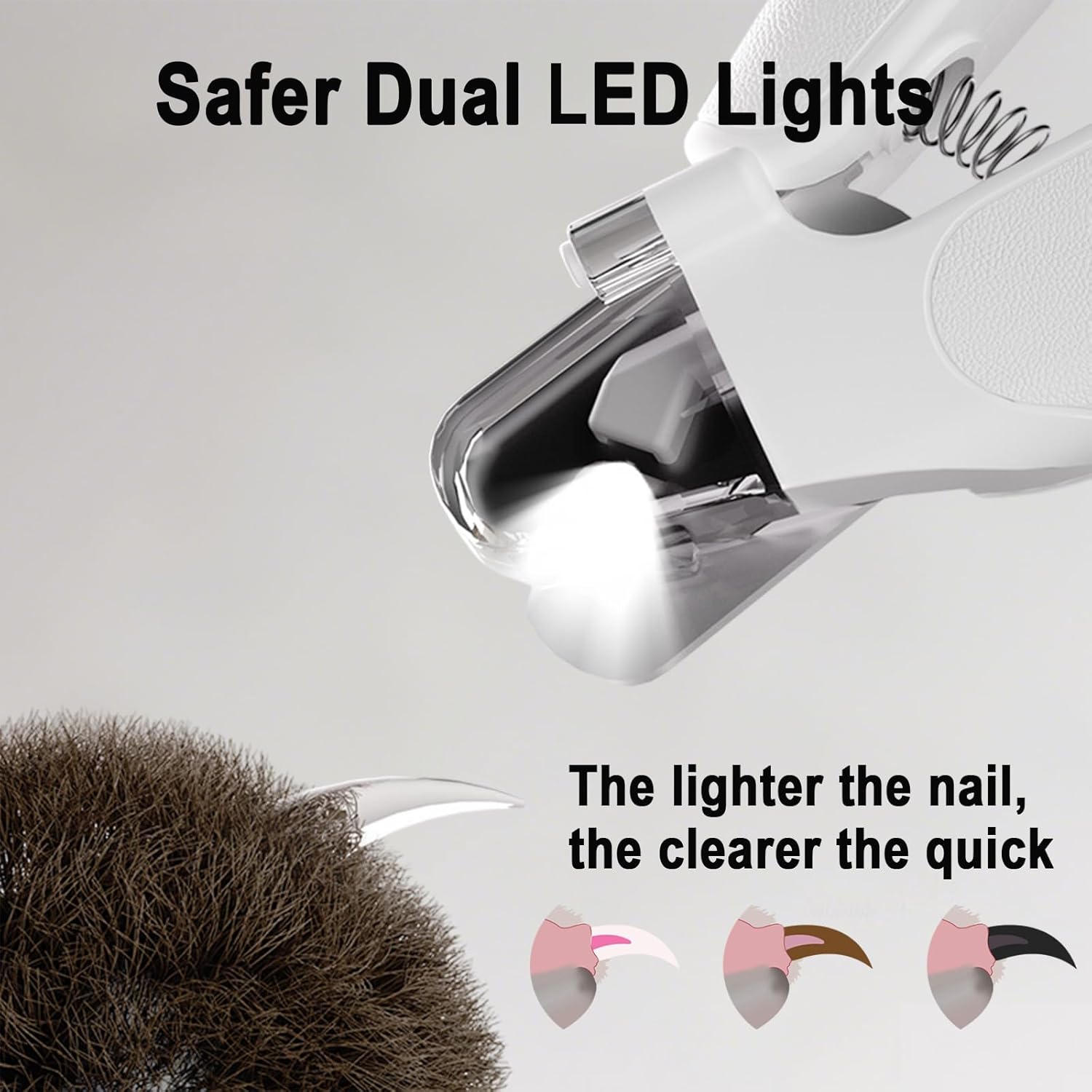 2-in-1 Led Light Cat Anti-blood Nail Grinder Dog Pet Nail Clipper Nail Clipper Animal Nail Clipper photo 6