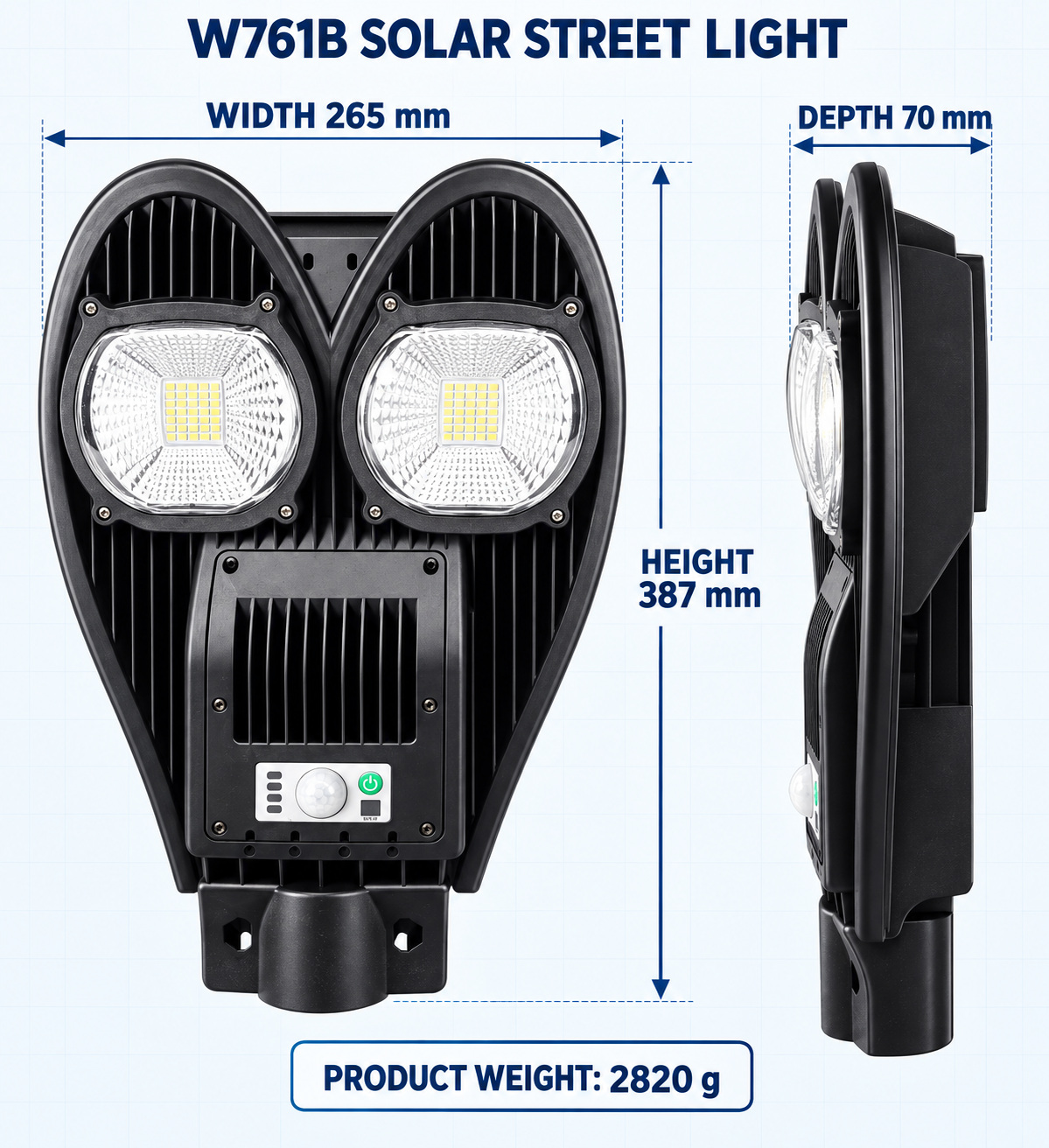 Solar Powered Motion Sensor Waterproof COB LED Work Light For Auto Repair W761B IP65 Street photo 4