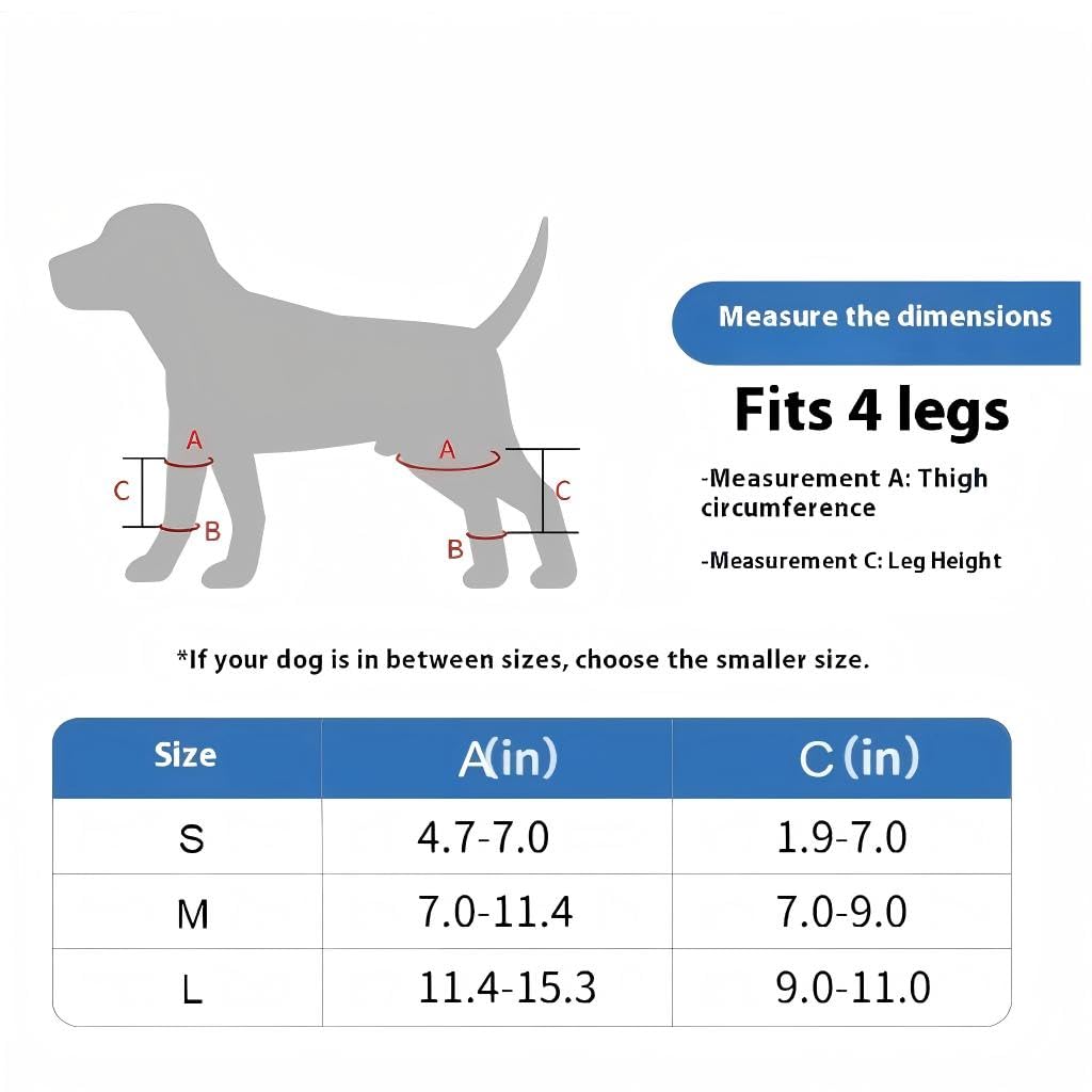Dog Knee Brace For Torn ACL Hind Leg, Comfortable And Adjustable Support Brace With Two Stabilizer, Dog Leg Braces For Back Leg With Extra Support, Arthritis Relief And Surgery Recovery photo 6