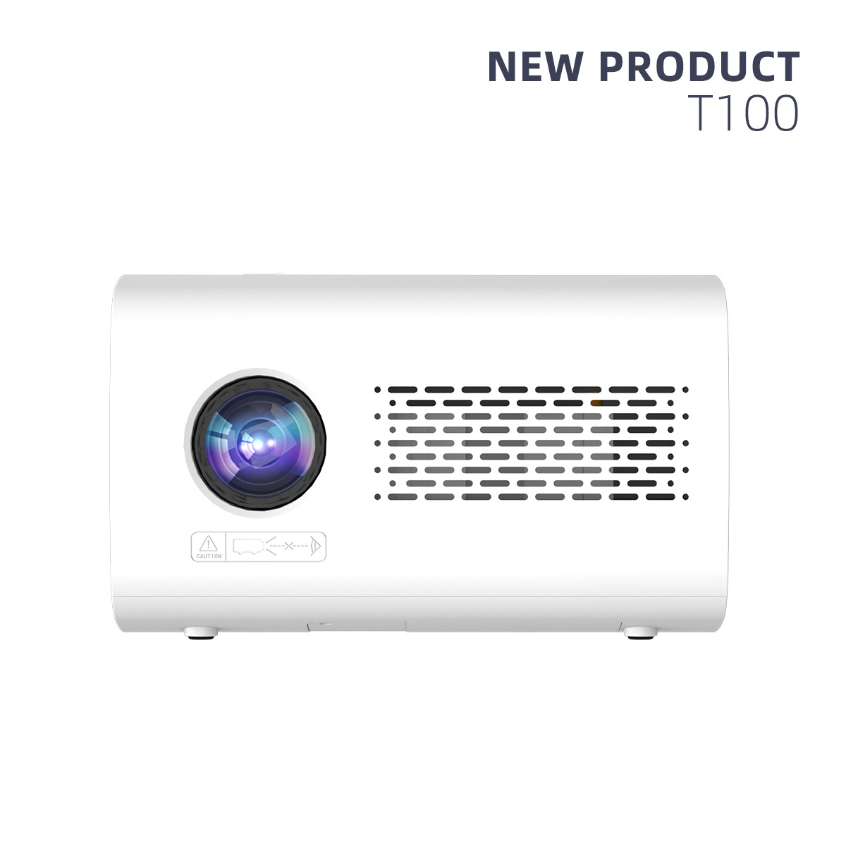 Portable Mini Projector - White photo 1