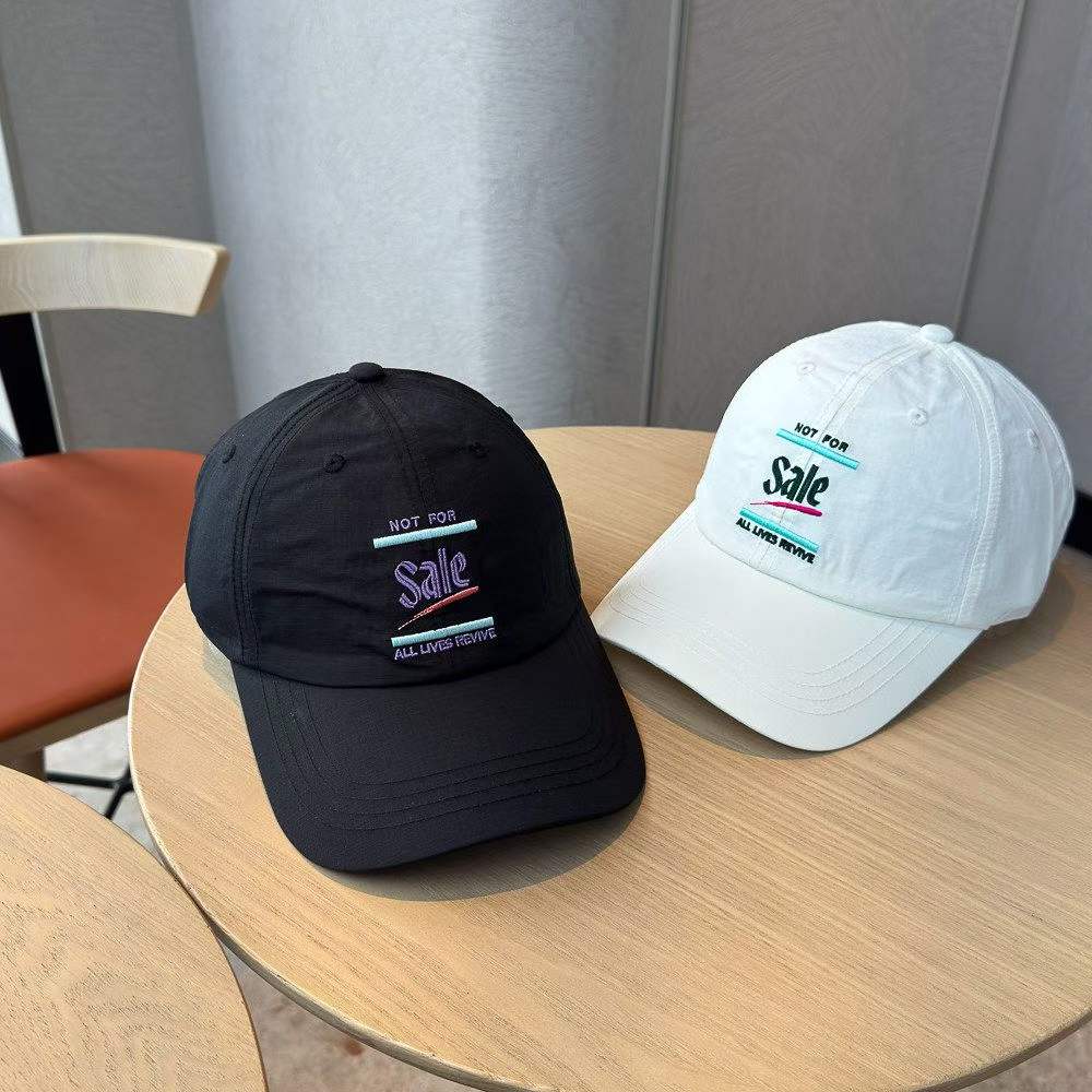 New Men's And Women's Embroidered Letter Lightweight Quick-drying Thin Baseball Cap For Outdoor Outings, Fashionable And Versatile Beanie Hat photo 3