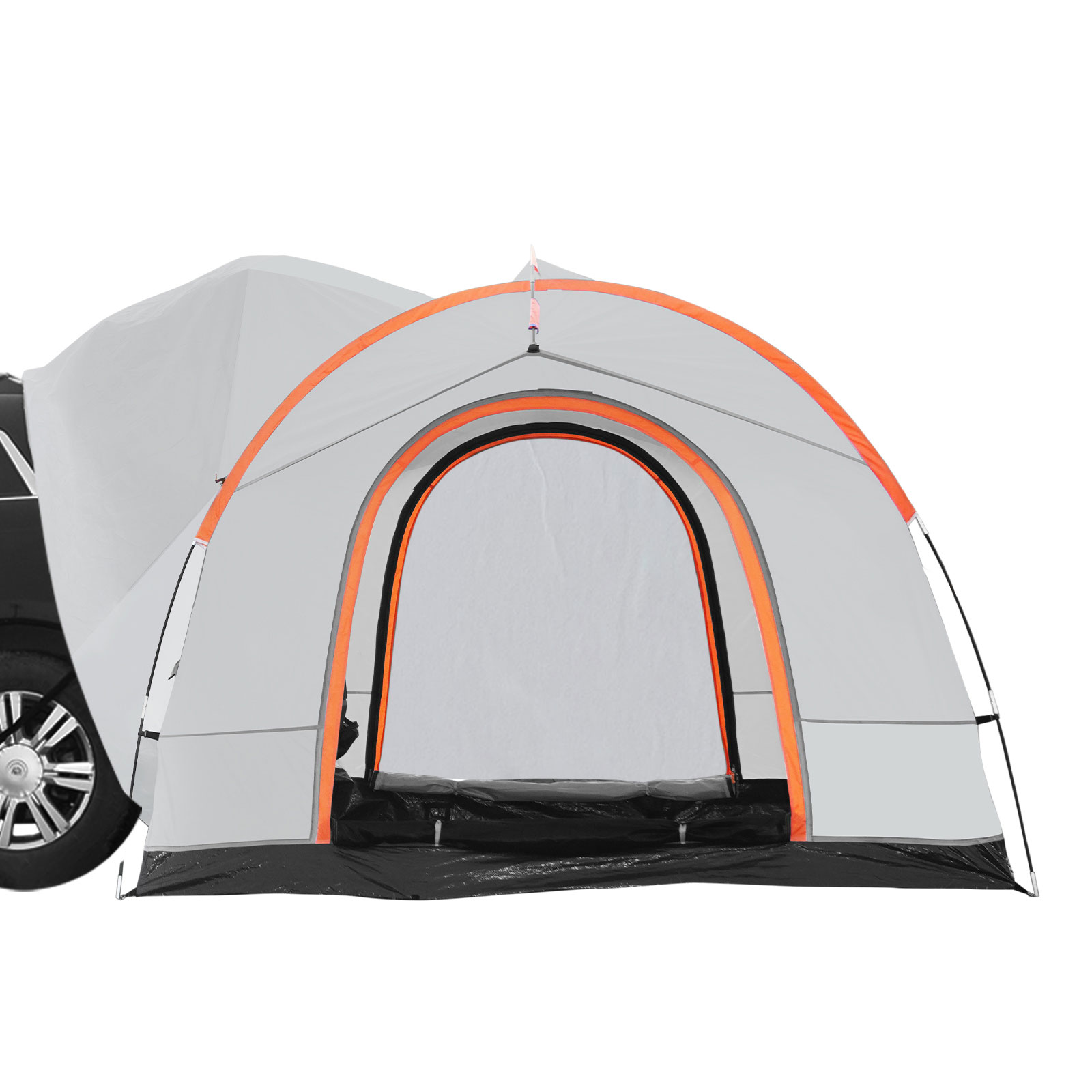 8'x8' SUV Camping Tent, Double Layer PU2000mm Waterproof Rear Tailgate Tent, 6-8 Person Large Capacity Van Hatch Tent With Rain Layer & Carry Bag, Universal Fit For SUV, Minivan, Truck, Jeep Wrangler photo 8