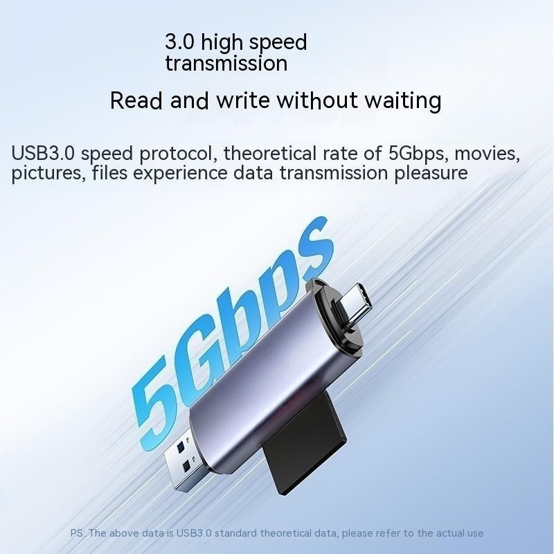 Multi-function In One Large Sd Memory Card Conversion Tf  Type-c Computer Card Reader photo 1