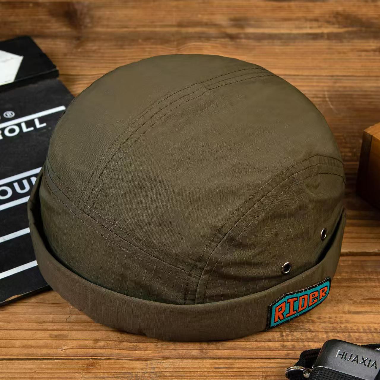 Japanese-style Thin-brimmed Straw Hat With Patch Lettering, Breathable Mesh, Casual And Versatile Hip-hop Felt Hat photo 2