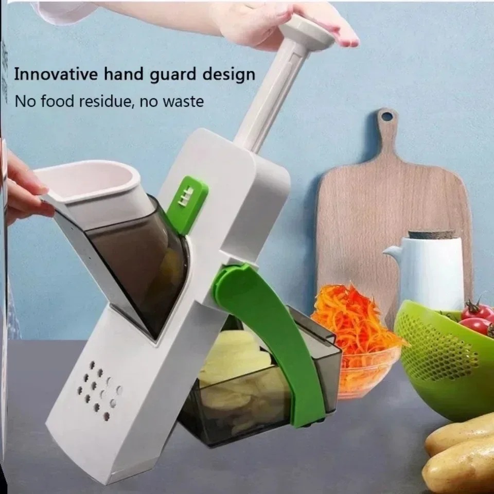 Safe Manual Kitchen Vegetable Cutter  Multifunction Salad Slicer, Potato Slicer, Cheese & Tortilla Tool  French Fry Cutter photo 6