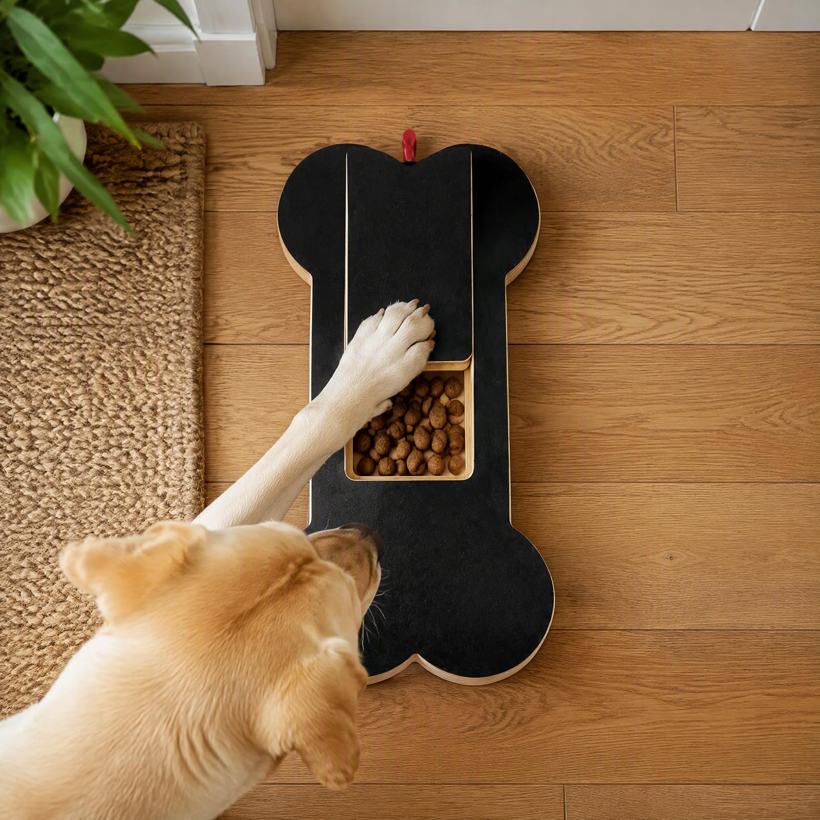 Dog Scratch Board With Treat Box, Dual - Sided Dog Nail File Board Wear - Resistant Pet Nail Scratcher, Stress - Free Indoor Dog Nail Grooming For Puppies &  Dogs photo 2