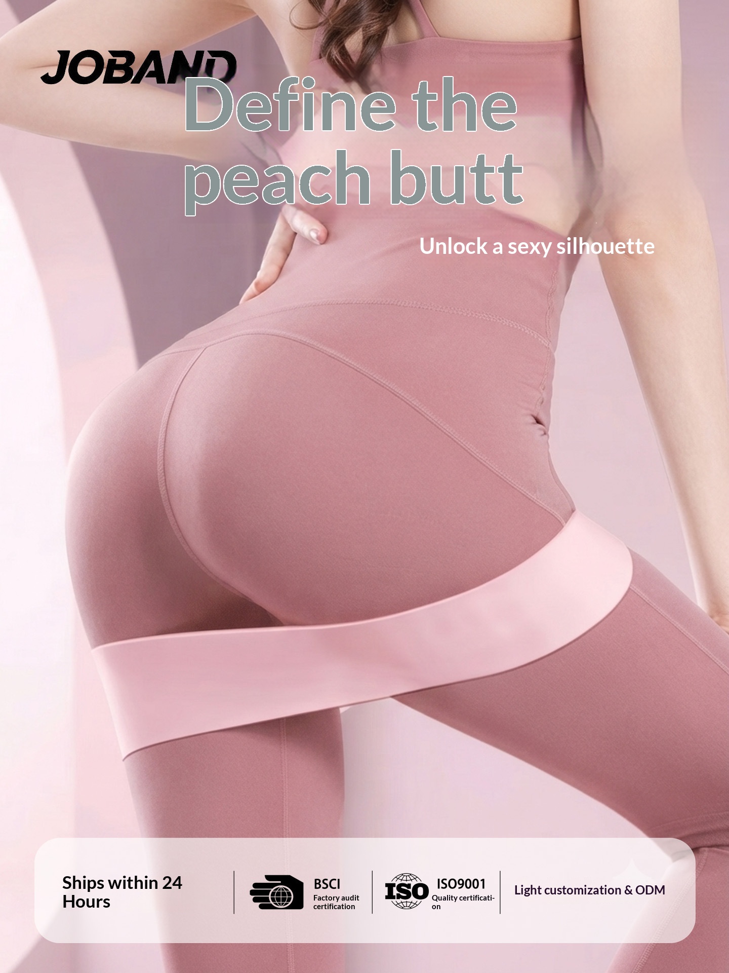 Elastic Band Hip Fitness Elastic Band Women's Resistance Pull Band Hip Training Tool Hip Circle Belt Hip Trainer photo 2