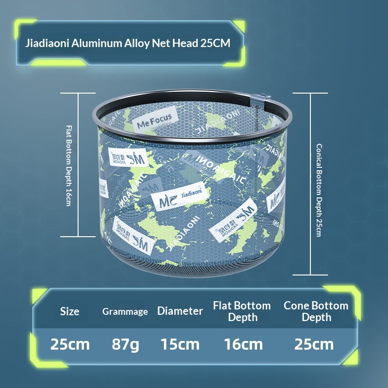 Jiadaoni Copy Net Head Anti-hook Black Pit Fishing Net Pocket Fishing Full Set Of Fish Protection Crucian Carp Super Net photo 4