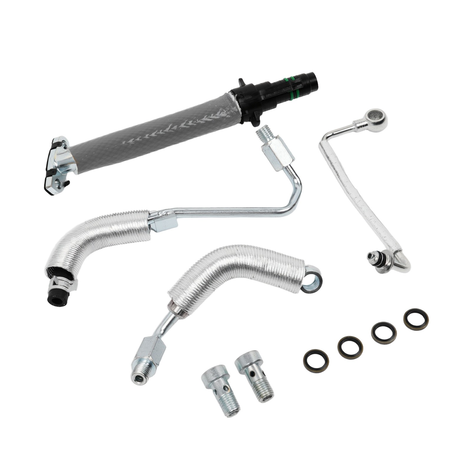 4PCS Turbo Oil Return Drain Line Oil Feed Pipe Kit For Encore -Sonic Cruze Trax photo 1