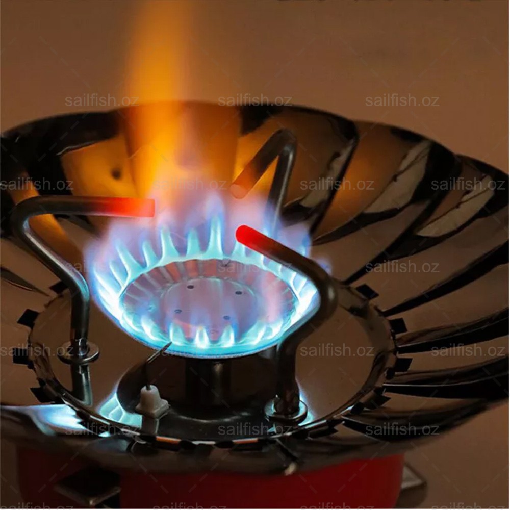 Mini Folding Camping Stove Portable Burner Butane Gas Cooker Outdoor Windproof photo 2