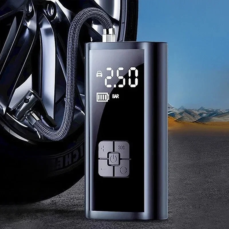 Portable Tire Inflator  Rechargeable Electric Inflator For Cars And Bicycles  Digital Air Compressor  Ball Pump photo 4