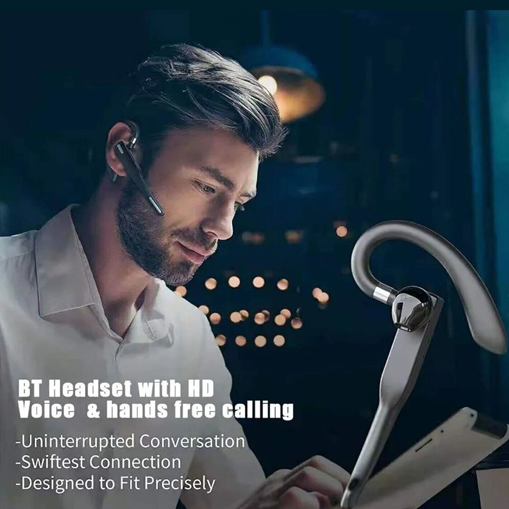 Bluetooth Wireless Headphones Business Trucker Handsfree Earpiece Headset Mic AU photo 2