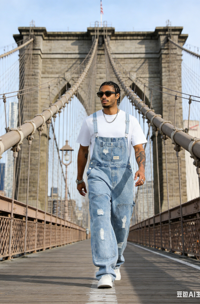Distressed Denim Overalls Men Plus Size Big And Tall Light Wash Baggy Workwear Bib Overalls US Stock photo 2