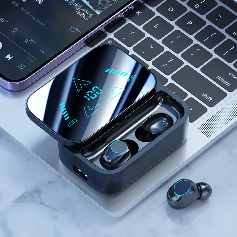 M48 Cross-border New Bluetooth Headphones Ultra-long Life Large Power In-ear Sliding Cover Digital Wireless Bluetooth Headphones photo 2