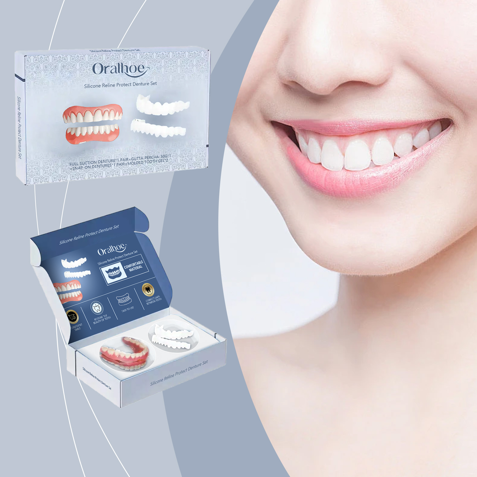 Dental Modification Set 1 Set  1Box, Round Seal Sticker photo 7
