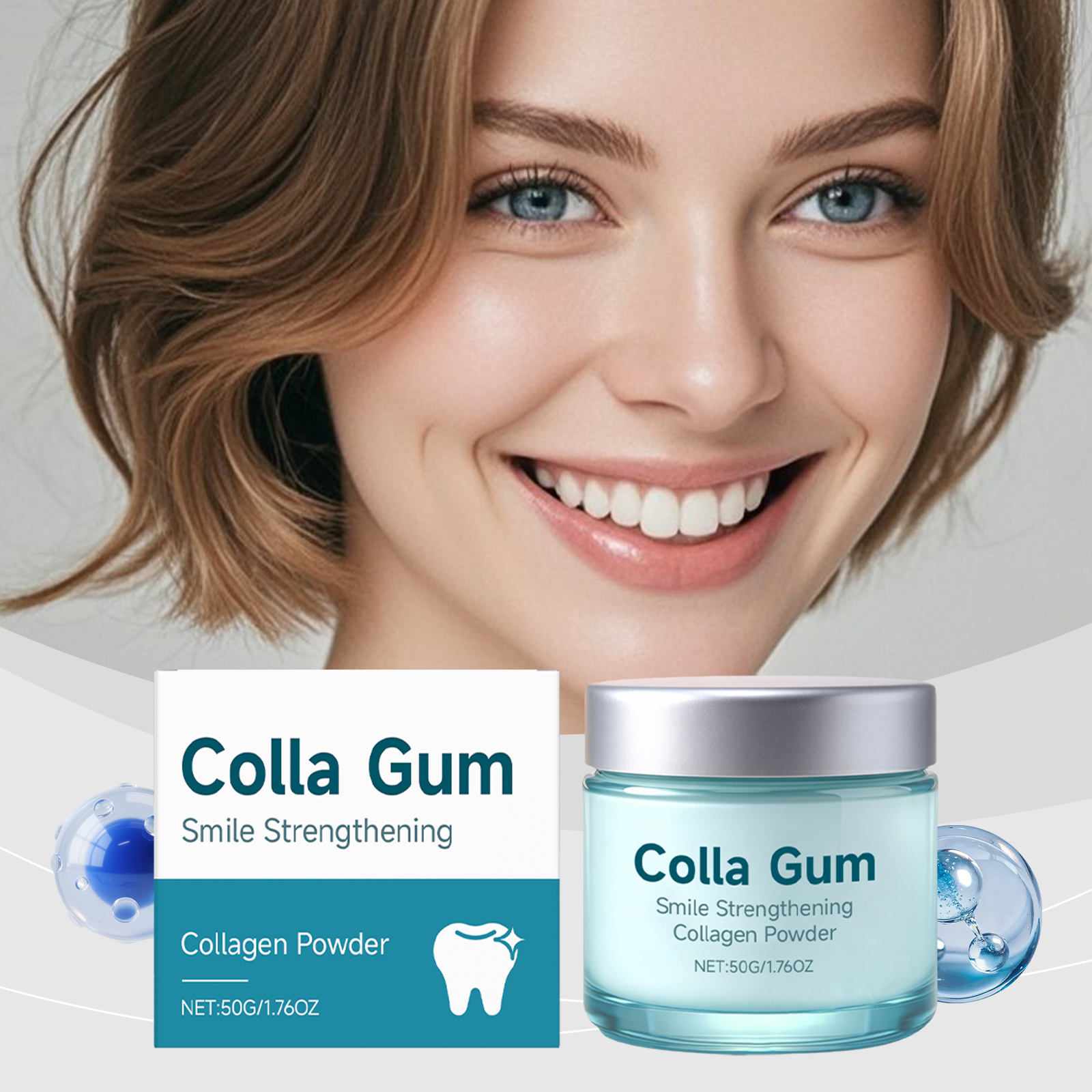 Collagen Tooth Whitening Powder 50g-box photo 7