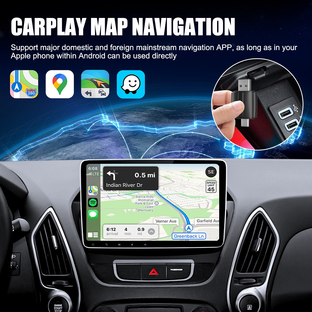 Mini Wireless Carplay Android Auto Wireless Adapter & Carplay Wireless Adapter photo 3