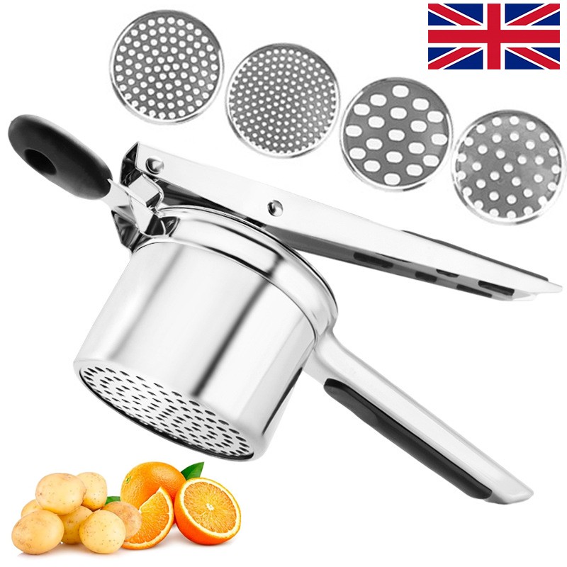 Heavy Duty Steel Potato Ricer Puree Masher Juicer Vegetable Fruit Press Maker photo 6