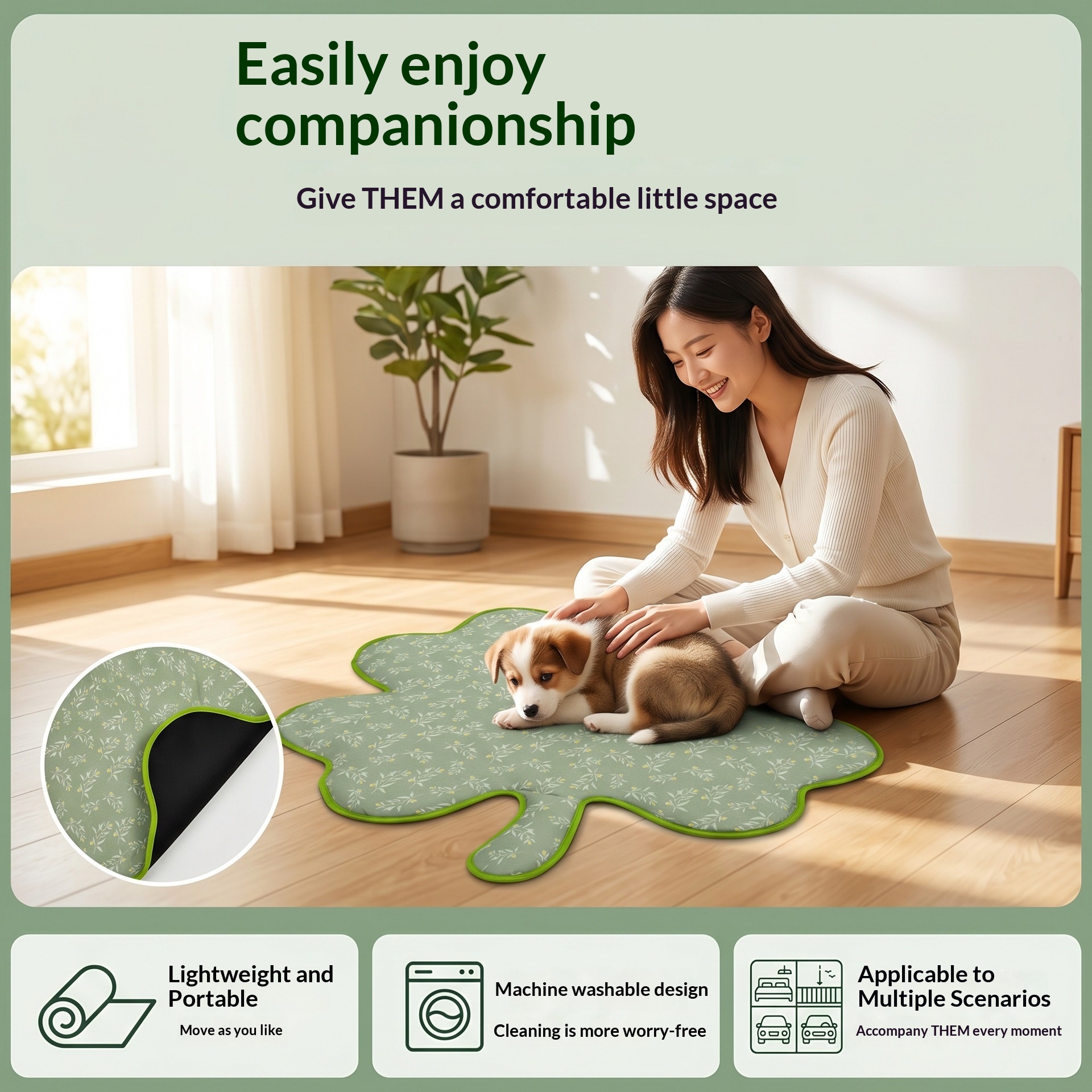 New Pet Cat Mat, Summer Cat Sleeping Mat, Universal Dog Mattress For All Seasons, Soft, Comfortable And Non-Slip photo 4