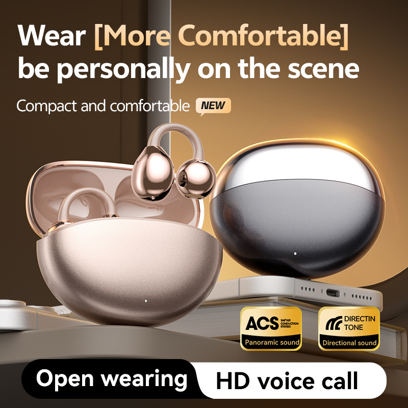 Cross Border Explosion M127 Long Range Hanging Earphone Private Model High Color Value Low Latency Wireless Bluetooth Headphones Wholesale photo 5