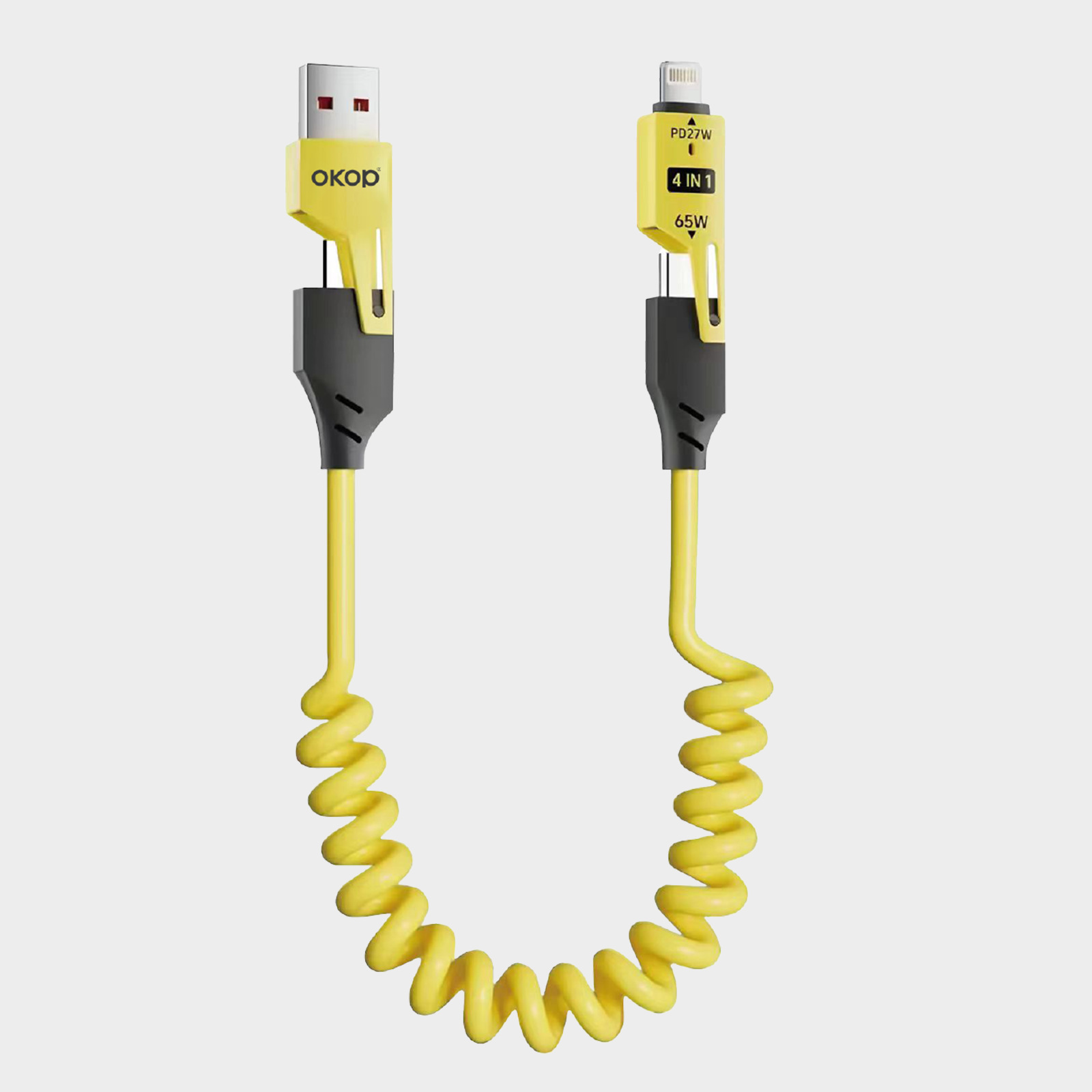 KP-314 3-in-1 4-in-1 65W Retractable Charging Cable Fast Charging For Appl Huawe Cross-Border Product photo 8