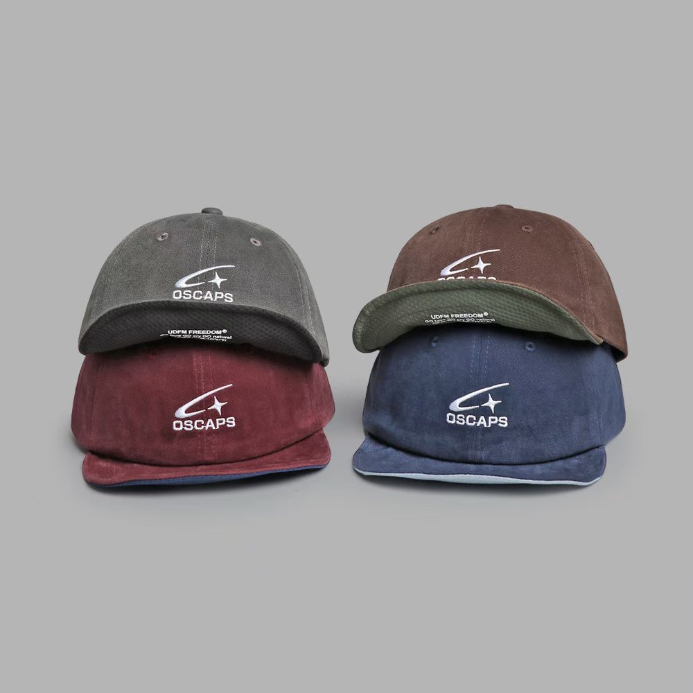 Japanese-style Soft-brimmed Color-matched Letter Baseball Cap With A Soft Top, Casual Fedora Hat, Retro Casual Cap With A Brim photo 6