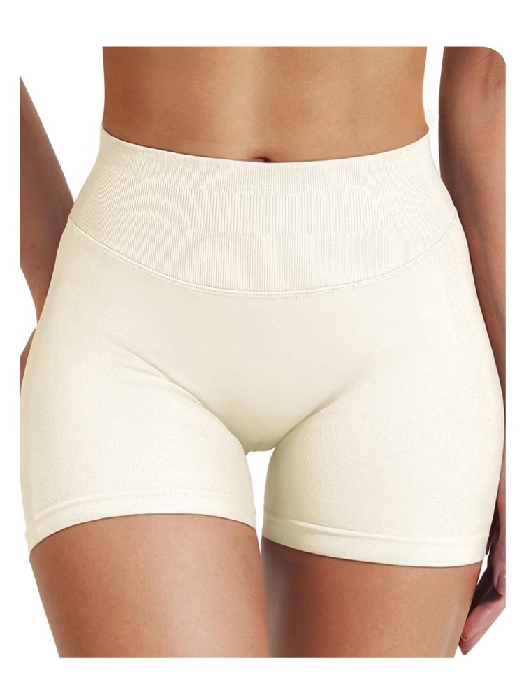 Women's Seamless High Waist Yoga Shorts, Butt Lifting Workout Biker Shorts, Tummy Control Athletic Gym Shorts For Running Fitnes photo 2