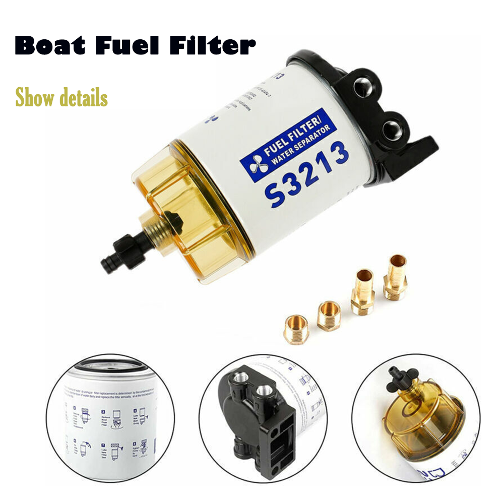 Boat Fuel Filter Marine Fuel Water Separator Mercury&Yamaha Outboard 10 Micron photo 1