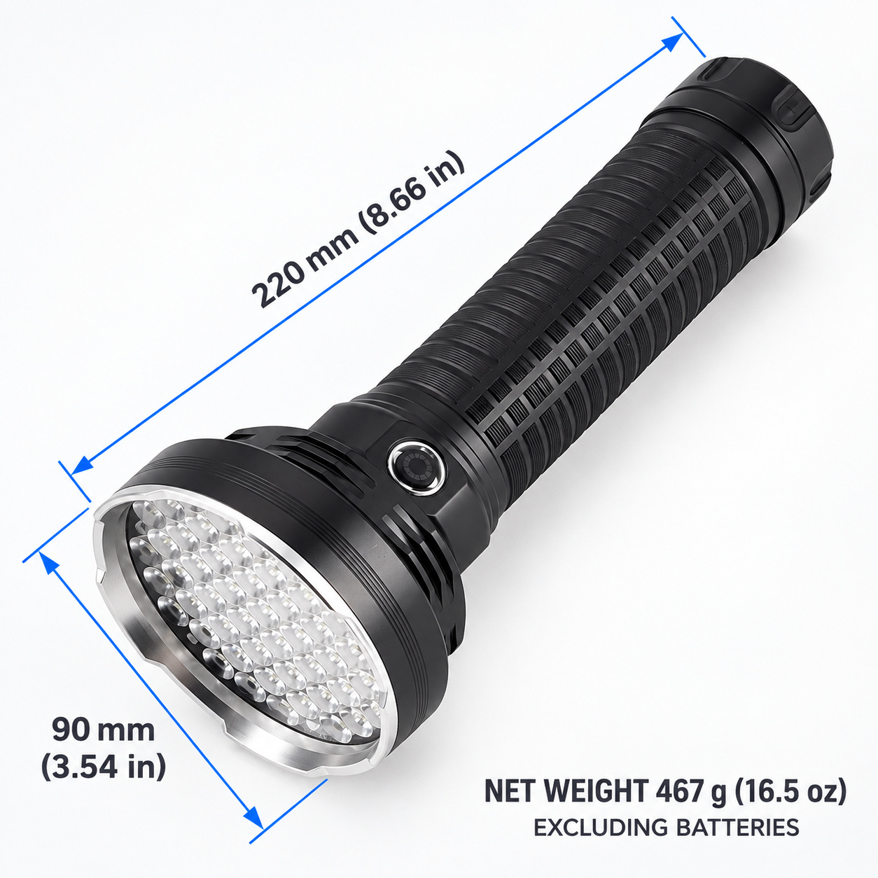 Rechargeable Type C LED Work Light 9000mAh W5203 2 7500LM SOS Mode Flashlight Wrist Strap photo 7