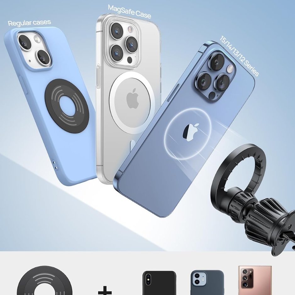 Car Vent Phone Mount With 20 Strong Magnets, Magnetic Air Vent Holder For IPhone And Smartphones photo 2