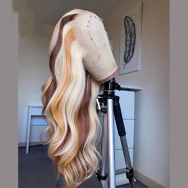 Brown Blonde Colored Human Hair WigNabea Uty photo 5