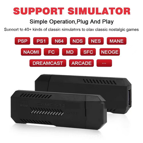 45000- 4K Pre-Loaded Retro Game Stick Console 2X Wireless Controller Video photo 4