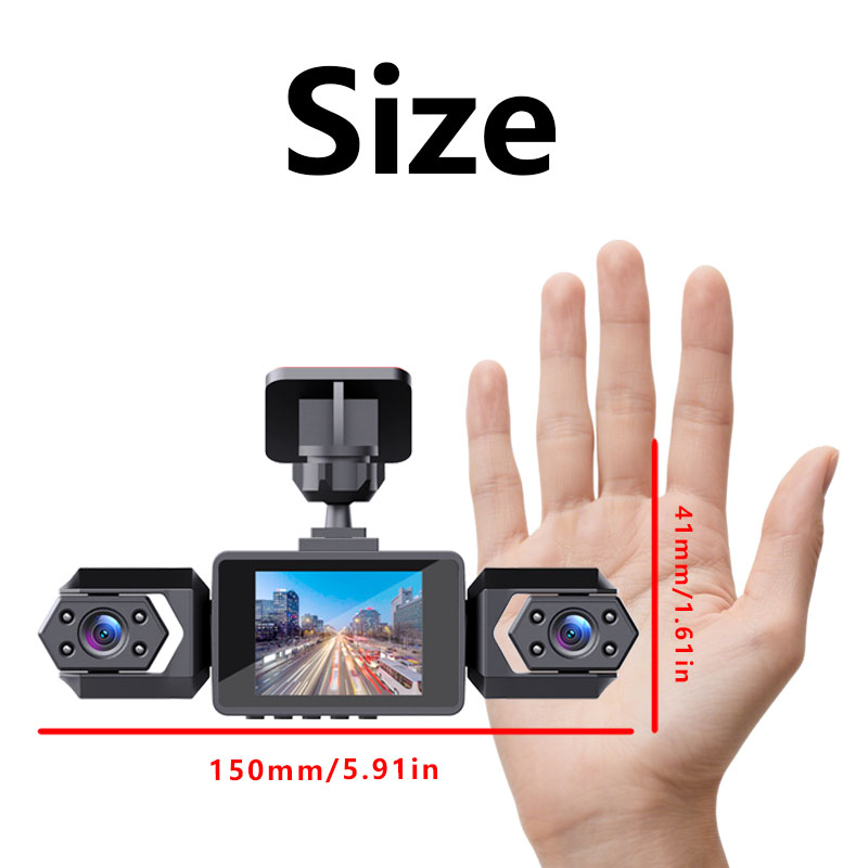 1080P High-definition Driving Recorder With Four Lenses, High-definition Night Vision, Front, Back, Left, Right Recording photo 6