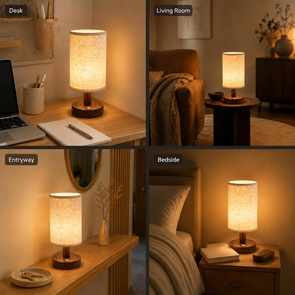 Mini Cordless Bedside Lamp, Touch Rechargeable LED Night Light photo 8