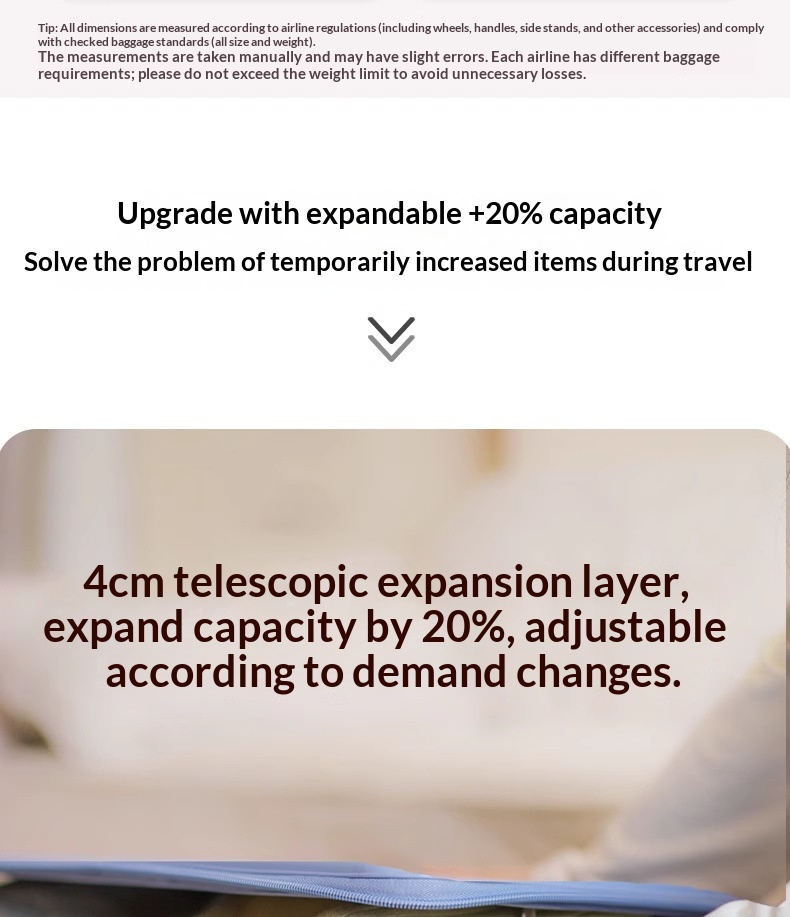 Butter Yellow-New Side-Opening Expandable 20-Inch Carry-On Rolling Suitcase 26-Lock Travel Luggage 24-Large Capacity Leather Bag For Men And Women photo 6