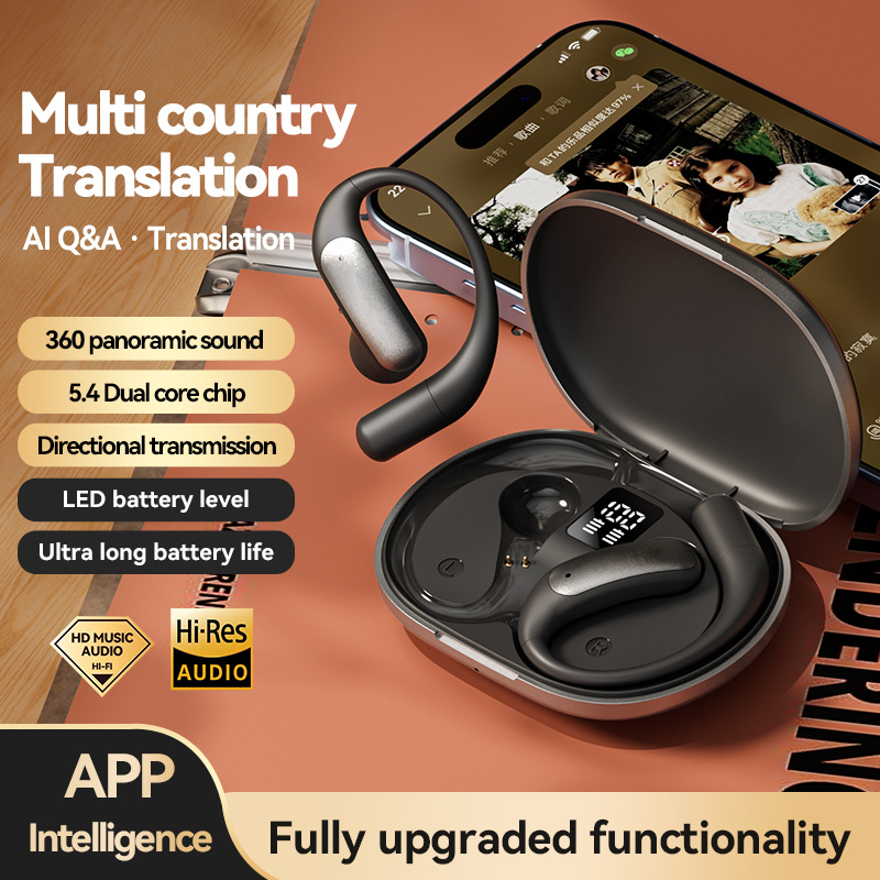 Cross Border Explosion M127 Long Range Hanging Earphone Private Model High Color Value Low Latency Wireless Bluetooth Headphones Wholesale photo 8