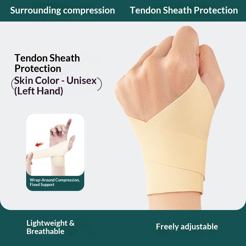 Japanese Sports Fitness Tendon Sheath Tfcc Wrist Strain Fixed Sheath Badminton Breathable Pressurized Thin Wrist Guard photo 4