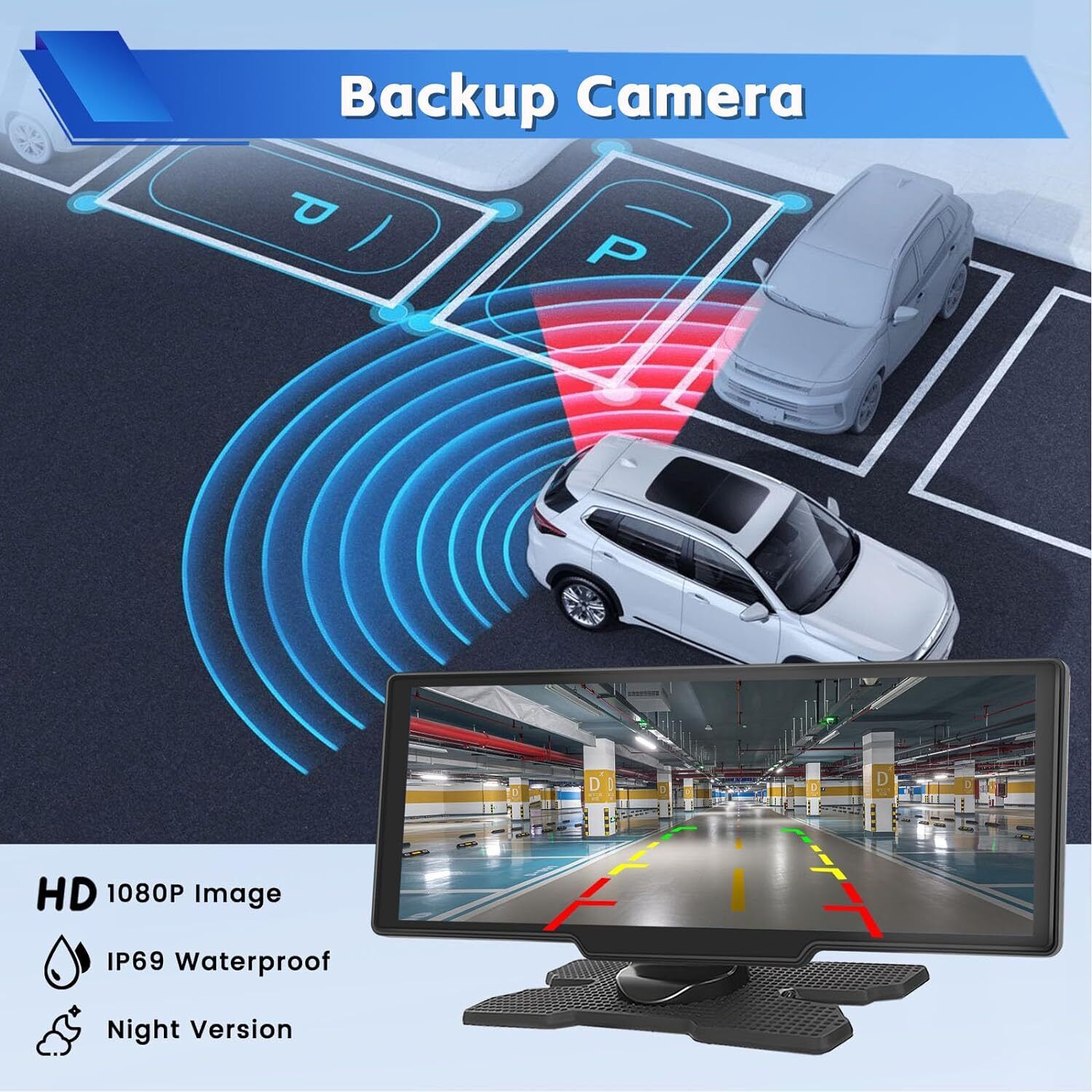 4K 10.2in Touch Dash Camera Cam Dual Car Recorder For CarPlay Android Auto OZ photo 8