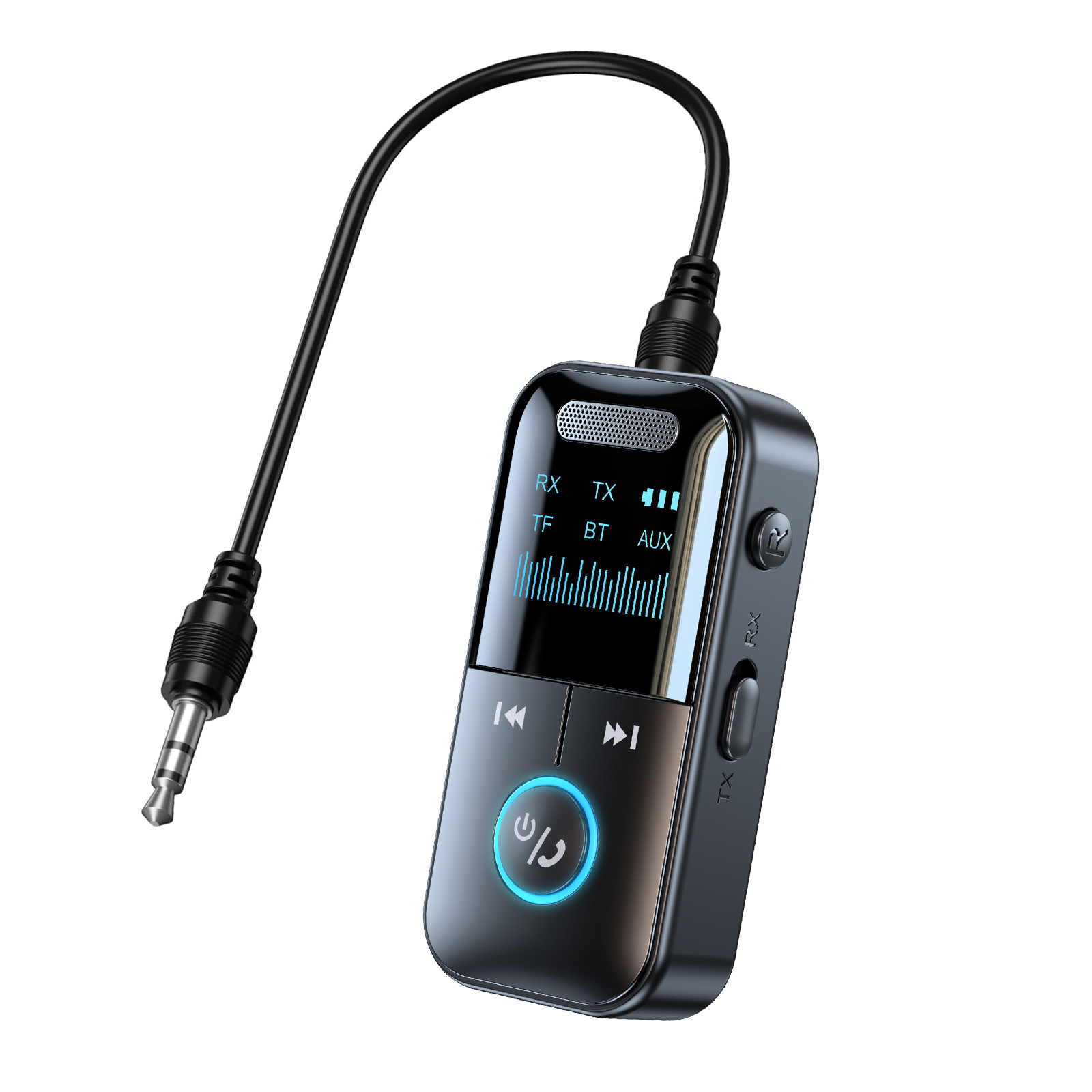 New Bluetooth 5.4 Adapter With Screen Display, Receiver, Transmitter, Hands-free AUX Bluetooth Audio Adapter For Vehicles photo 2