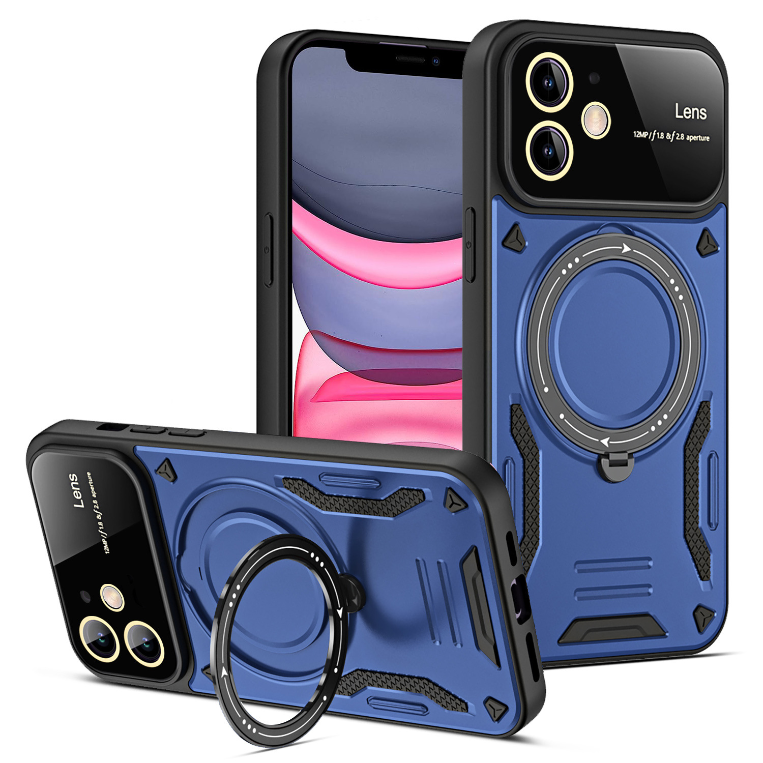 U-shield Large Window Magnetic Bracket Phone Case Advanced Sense Protective Cover photo 2