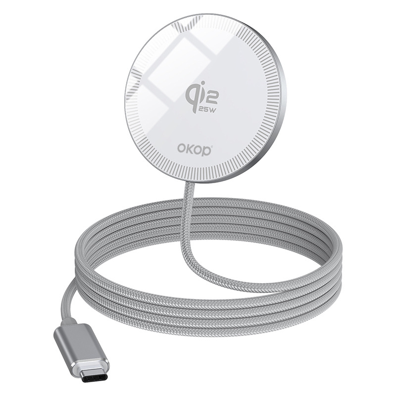 KP-325 Best-Selling 25W High-Power Magnetic Wireless Fast Charger Qi2 Compatible Low-Temperature Ultra-Slim Design For IPhon photo 7